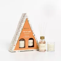 MIKAROMAS X-MAS Zestaw prezentowy  Patyczki + Świeca JABŁKO I CYNAMON, 1 op