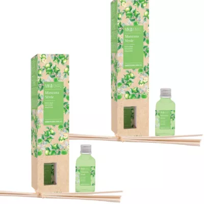 MIKAROMAS Patyczki zapachowe ZIELONE JABŁKO 30 ml, pakiet 2 opakowań