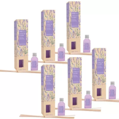 MIKAROMAS Patyczki zapachowe POLE LAWENDY 30 ml, pakiet 6 opakowań