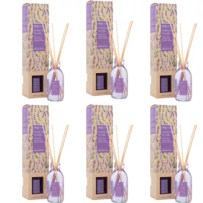 MIKAROMAS Patyczki zapachowe POLE LAWENDY 95 ml, pakiet 6 opakowań