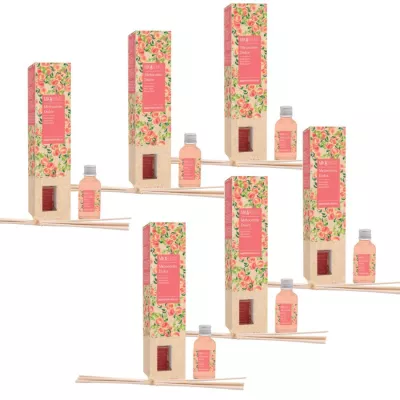 MIKAROMAS Patyczki zapachowe SŁODKA BRZOSKWINIA 30 ml, pakiet 6 opakowań