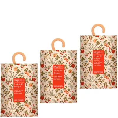 MIKAROMAS Saszetka zapachowa do szaf i szuflad OWOCE LEŚNE 100 ml, pakiet 3 opakowań