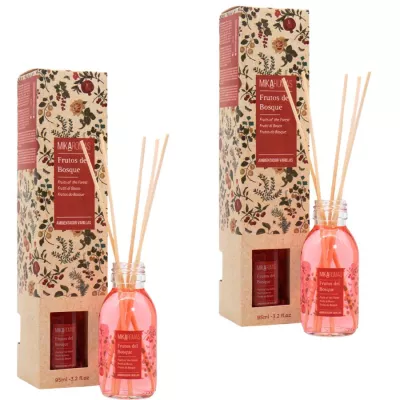 MIKAROMAS Patyczki zapachowe OWOCE LEŚNE 95 ml, pakiet 2 opakowań