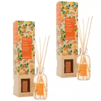 MIKAROMAS Patyczki zapachowe CYNAMON I POMARAŃCZA 95 ml, pakiet 2 opakowań