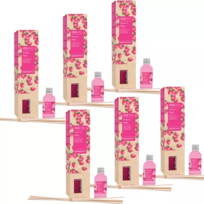 MIKAROMAS Patyczki zapachowe TRUSKAWKA ZE ŚMIETANĄ 30 ml, pakiet 6 opakowań