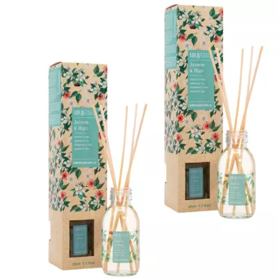 MIKAROMAS Patyczki zapachowe JAŚMIN I FIGA 95 ml, pakiet 2 opakowań