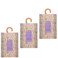 MIKAROMAS Saszetka zapachowa  do szaf i szuflad POLE LAWENDY 100 ml, pakiet 3 opakowań