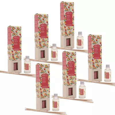 MIKAROMAS Patyczki zapachowe MANGO TROPICAL 30 ml, pakiet 6 opakowań