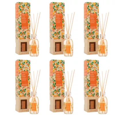 MIKAROMAS Patyczki zapachowe CYNAMON I POMARAŃCZA 95 ml, pakiet 6 opakowań