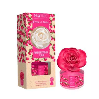 MIKAROMAS Dyfuzor zapachowy w formie kwiatu TRUSKAWKA ZE ŚMIETANĄ, 65 ml